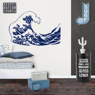 Vinilos decorativos tsunami ola Vinilos decorativos tsunami ola